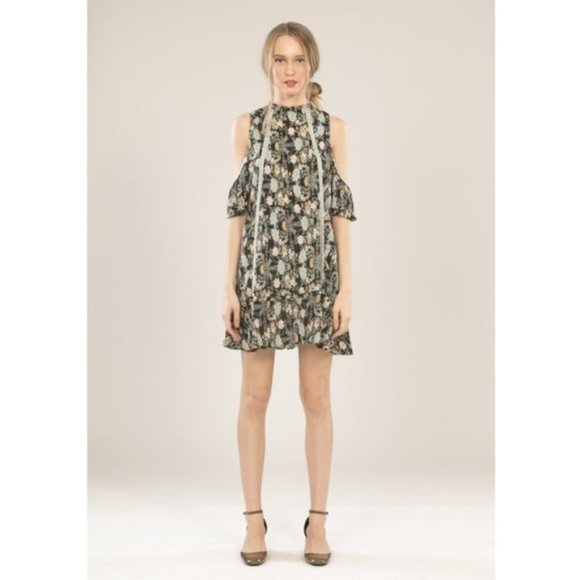 NWT Anthro Foxiedox Adora Dress Cold Shoulder S NWT - Picture 2 of 15